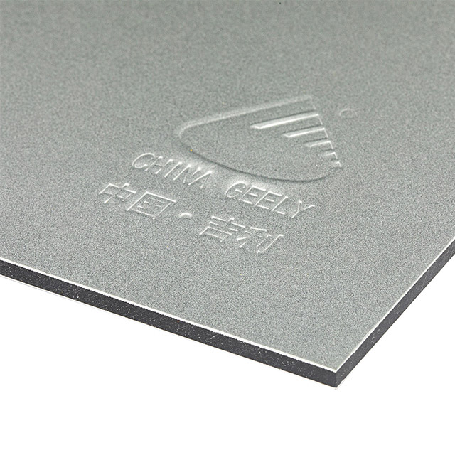 Panneau composé en aluminium métallique du revêtement 3mm 4mm gris argenté